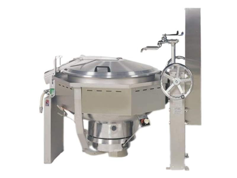 ガス回転釜（ドライ用集中排気）